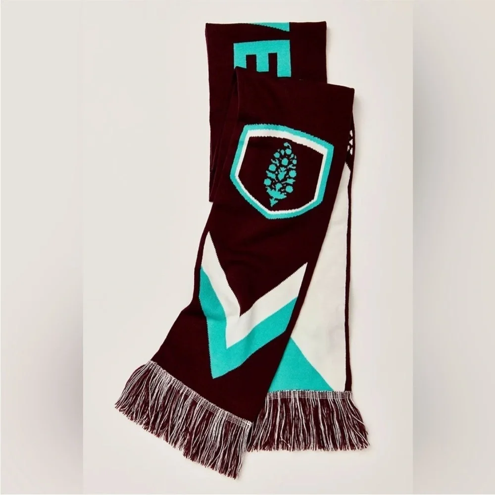 Free People Movement Big League Reversible Scarf in Mahogany NWT